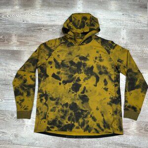 Lululemon Mens Better Everyday Pullover Hoodie XXL Gold Black Camo Tie Dye